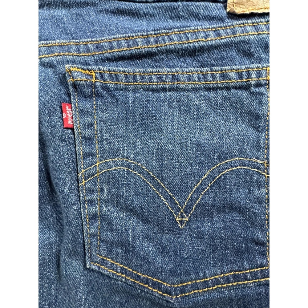 Levis 515 Bootcut Jeans Womens 16L Blue Medium Wash High Rise Stretch Denim - Picture 4 of 13